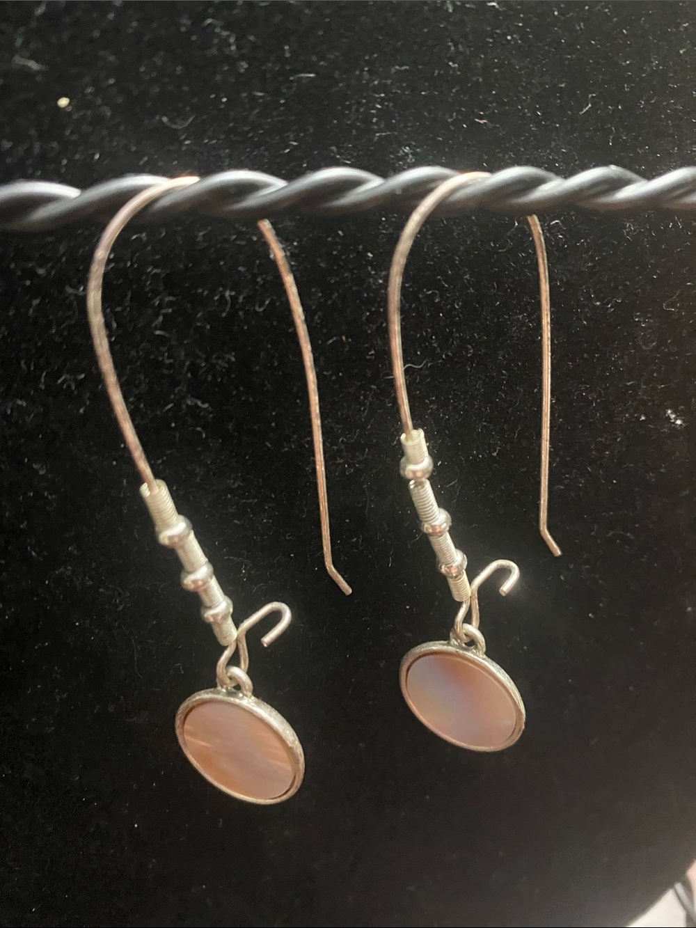 Kenneth Cole iridescent Mother-of-Pearl Drop Earrings
